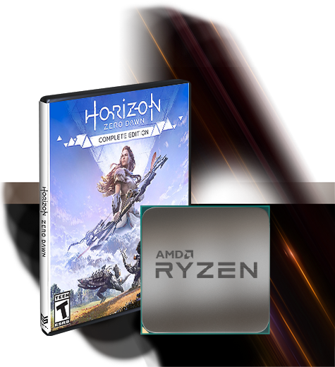 Horizon Zero Dawn Packaging and AMD Ryzen Processor