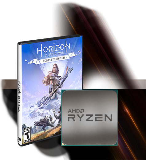 Horizon Zero Dawn Packaging and AMD Ryzen Processor