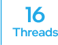 16 Threads
