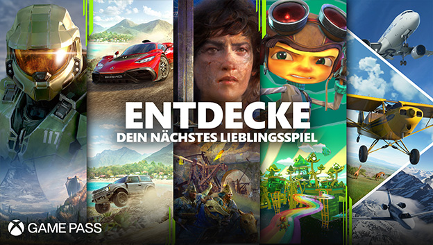 Xbox Game Pass Endecke mehr Spiele