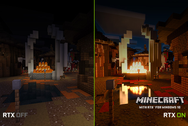 Raytracing: Minecraft - On Off Vergleich